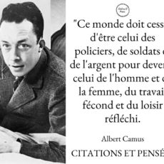 Pensée Albert Camus