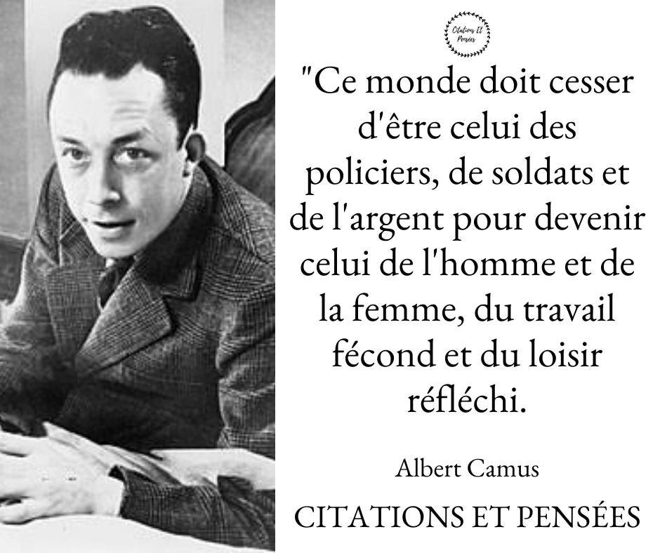 Pensée Albert Camus