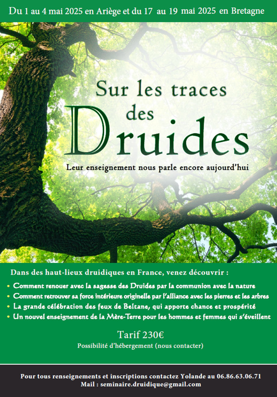 Séminaire « Sur les traces des Druides… leur enseignement nous parle encore aujourd’hui »